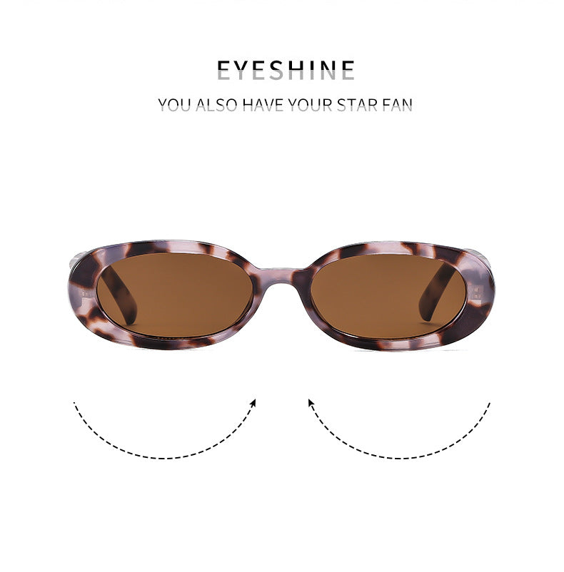 Retro Oval Small Frame Sunglasses – Vintage Chic UV400 Sun Protection Eyewear for Women & Men