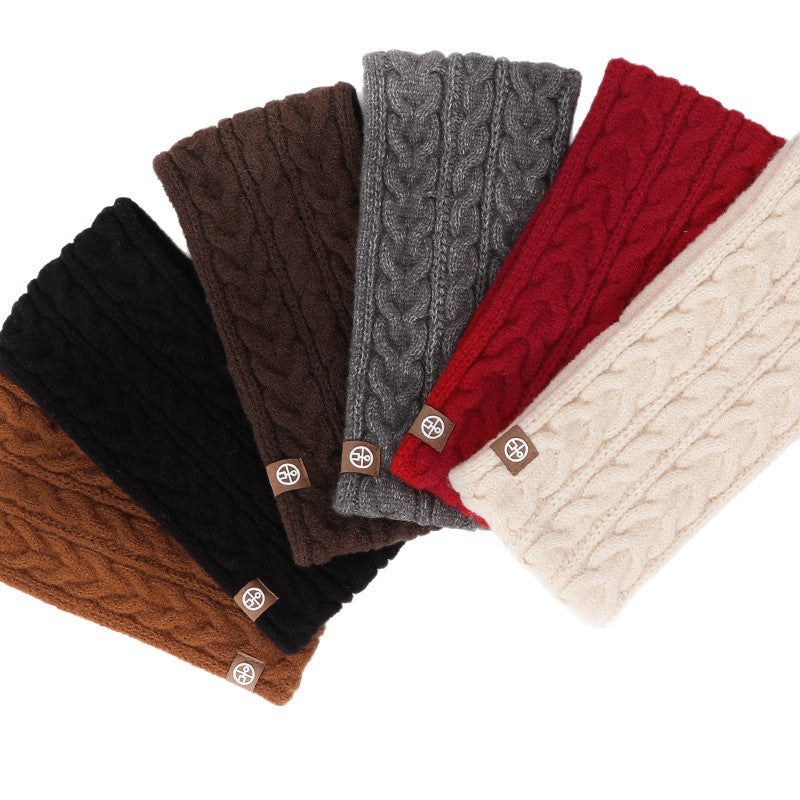 Winter Knit Ear Warmer Headband – Wide Thickened Cable Knit Headband for Men and Women, Warm Outdoor Sports Cycling Ear Protection