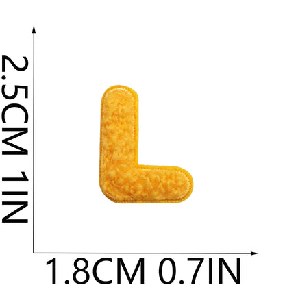 Alphabet & Number Embroidered Patches | A–Z 0–9 Iron-on DIY Letters | Embroidery Appliqué for Clothes & Bags