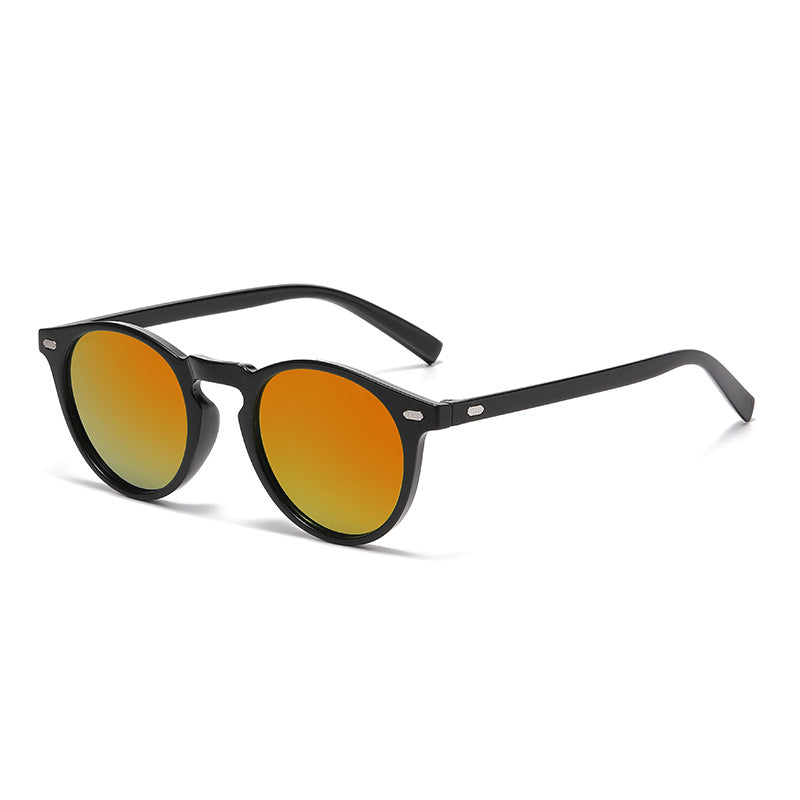 Korean Style Oval Stud Sunglasses – Fashion Retro UV Protection Shades, Unisex High-End Trendy Oval Frame Sun Glasses for Men and Women