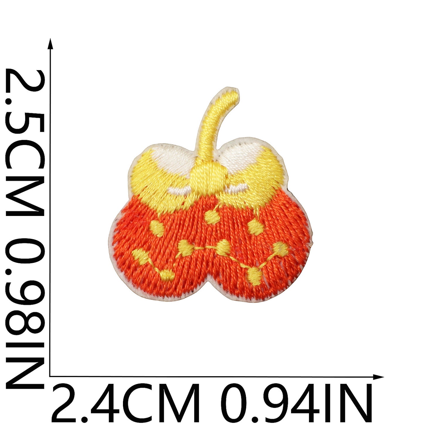 64pcs Korean INS-Style Embroidered Patch | Iron-on Patch for DIY Clothing & Bags | Minimal Aesthetic Handmade Decoration