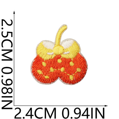 64pcs Korean INS-Style Embroidered Patch | Iron-on Patch for DIY Clothing & Bags | Minimal Aesthetic Handmade Decoration