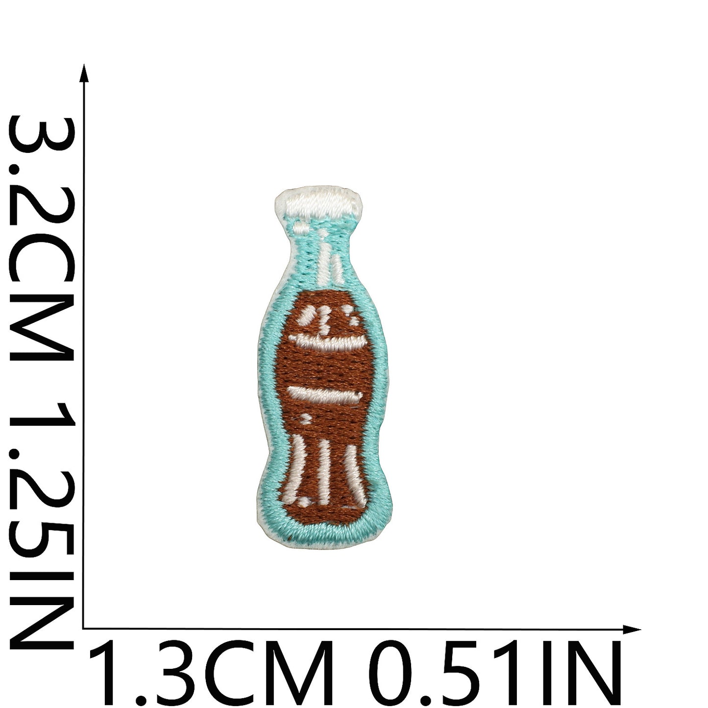 64pcs Korean INS-Style Embroidered Patch | Iron-on Patch for DIY Clothing & Bags | Minimal Aesthetic Handmade Decoration