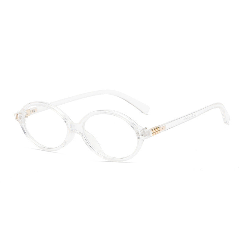 Blogger Style Oval Sunglasses – Nerd Chic Fashion Glasses with Blue Light Blocking
