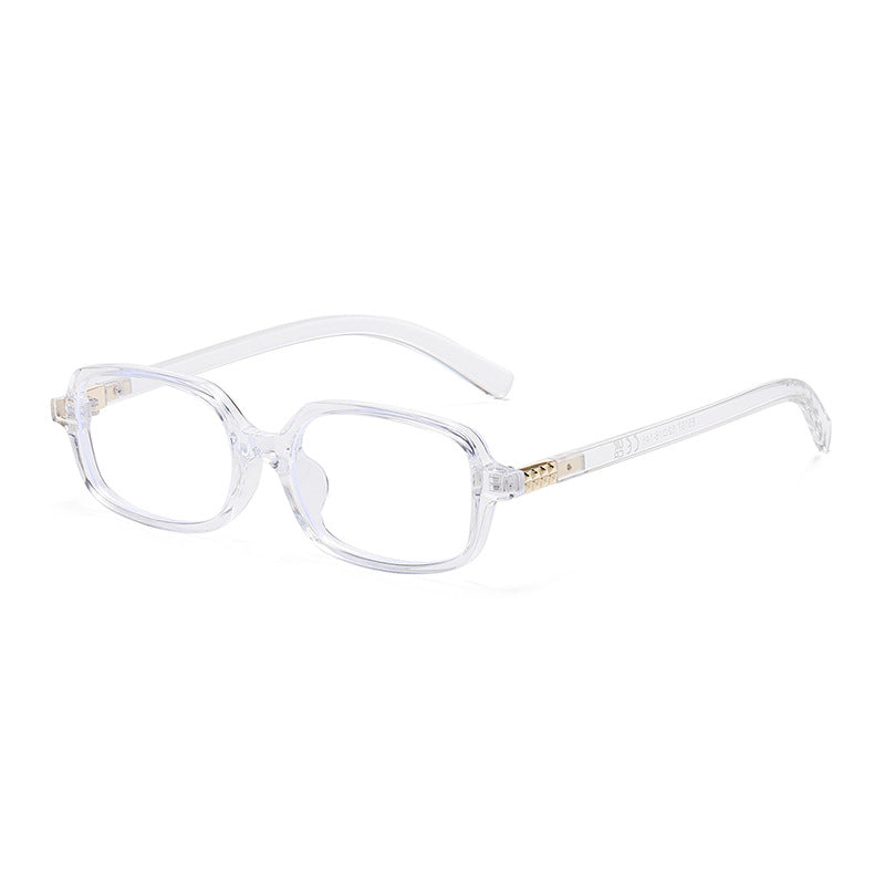 Small Square Frame Sunglasses – High-End Fashion Flat Glasses, Trendy European & American Style, Chic Non-Prescription Eyewear for Daily Wear
