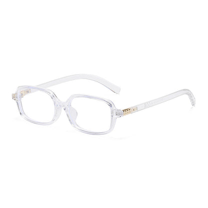 Small Square Frame Sunglasses – High-End Fashion Flat Glasses, Trendy European & American Style, Chic Non-Prescription Eyewear for Daily Wear