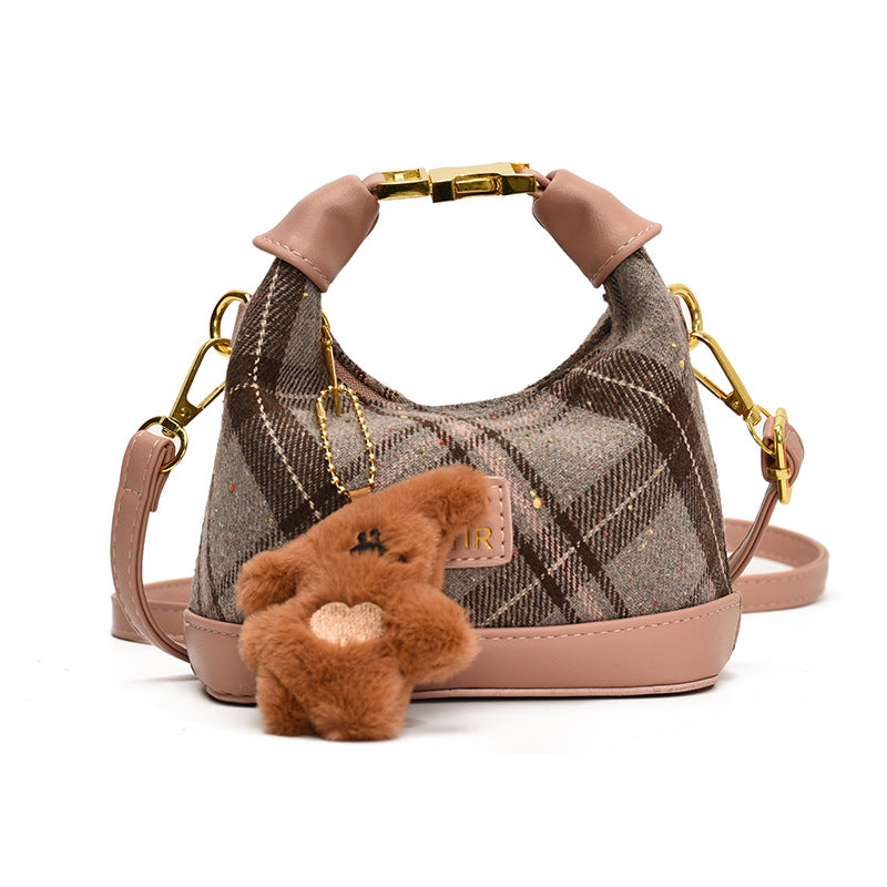 Mini Leopard Print Handbag | Fashion Half Moon Crossbody Bag | Trendy Shoulder Bag for Women Autumn Winter