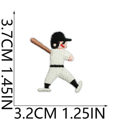 64pcs Korean INS-Style Embroidered Patch | Iron-on Patch for DIY Clothing & Bags | Minimal Aesthetic Handmade Decoration