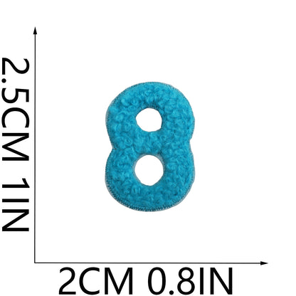 Alphabet & Number Embroidered Patches | A–Z 0–9 Iron-on DIY Letters | Embroidery Appliqué for Clothes & Bags