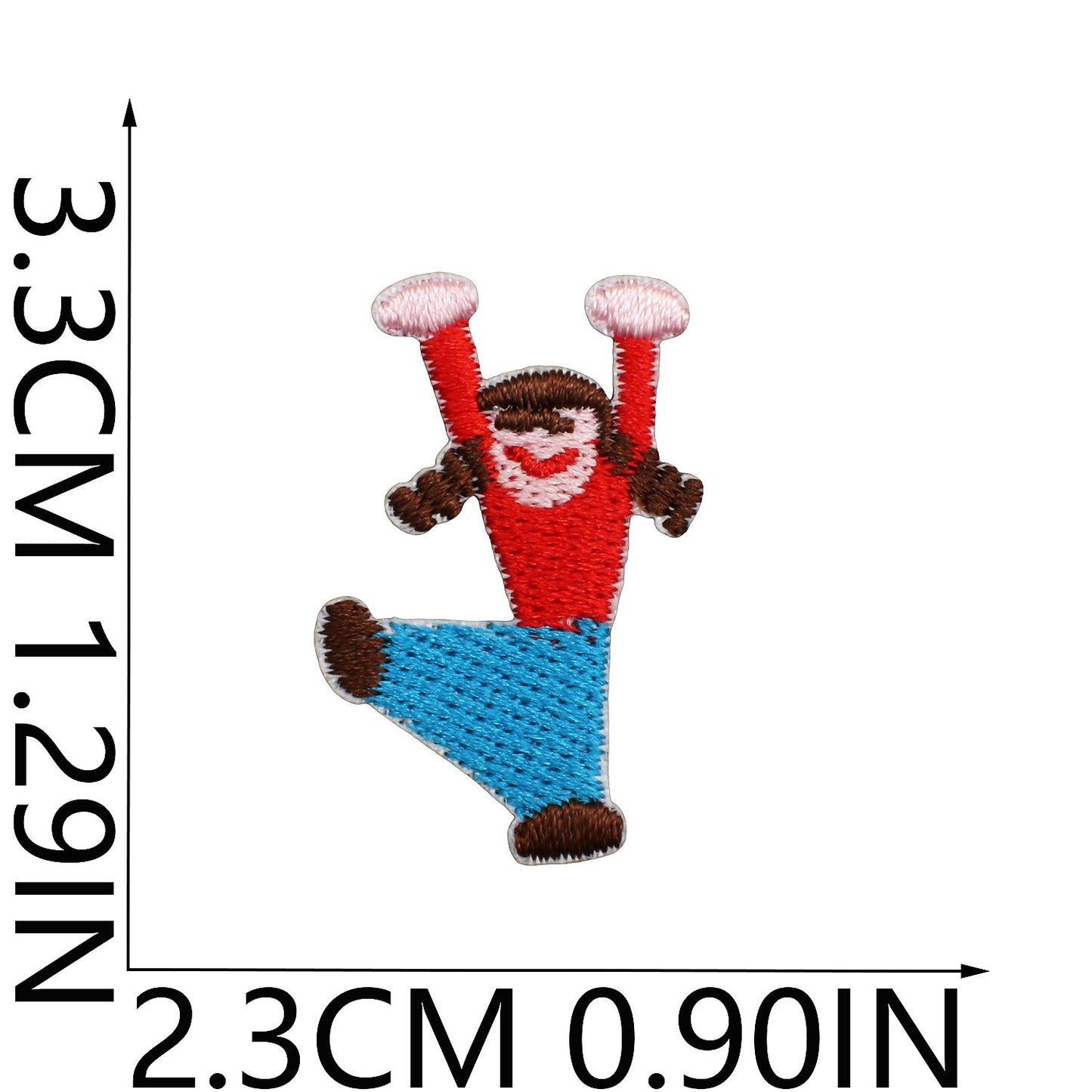 64pcs Korean INS-Style Embroidered Patch | Iron-on Patch for DIY Clothing & Bags | Minimal Aesthetic Handmade Decoration