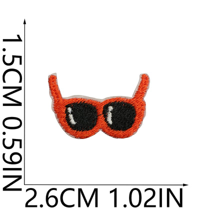 64pcs Korean INS-Style Embroidered Patch | Iron-on Patch for DIY Clothing & Bags | Minimal Aesthetic Handmade Decoration