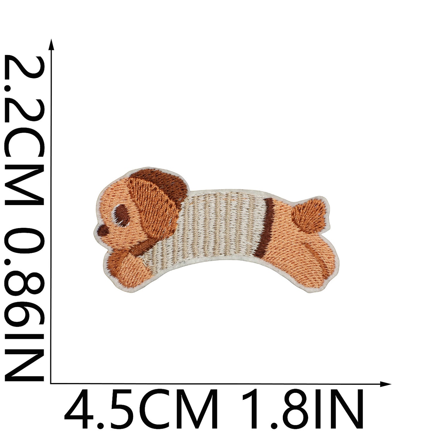 64pcs Korean INS-Style Embroidered Patch | Iron-on Patch for DIY Clothing & Bags | Minimal Aesthetic Handmade Decoration