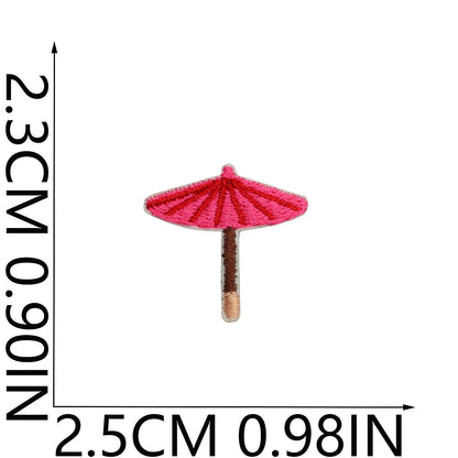 64pcs Korean INS-Style Embroidered Patch | Iron-on Patch for DIY Clothing & Bags | Minimal Aesthetic Handmade Decoration