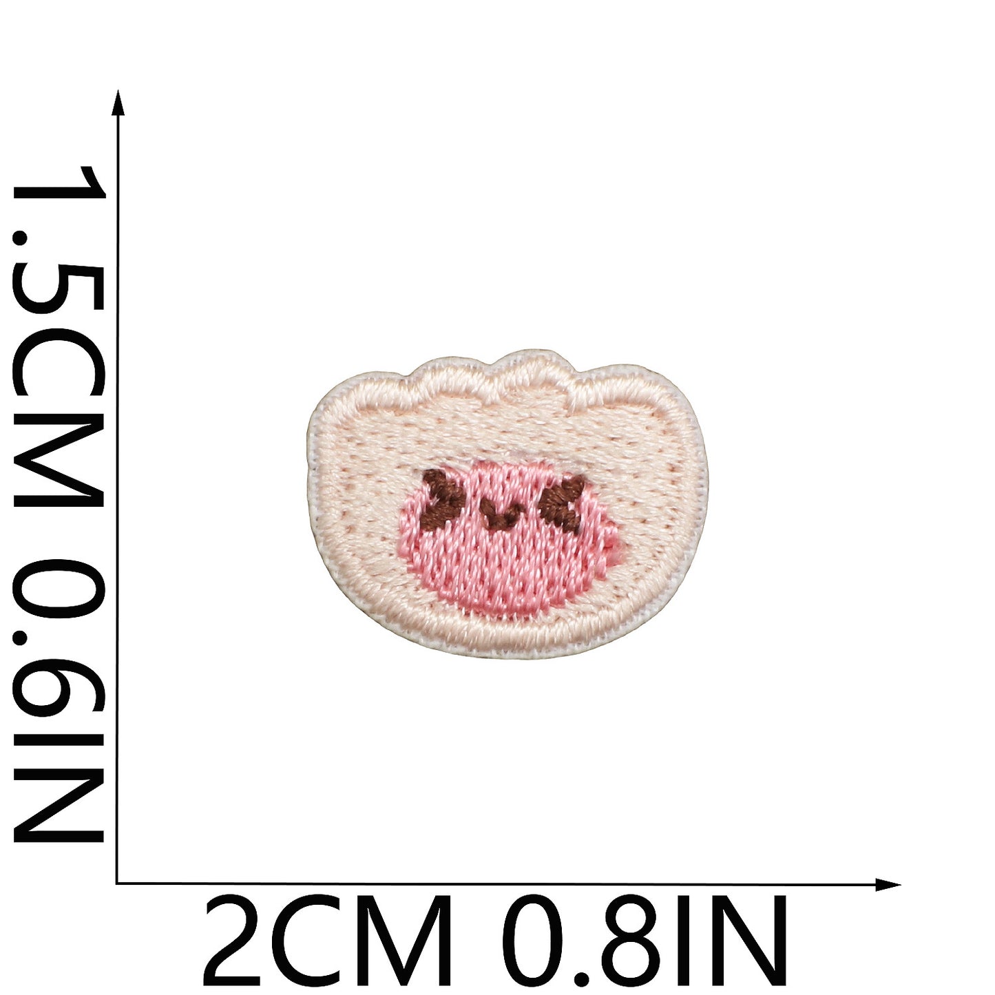 64pcs Korean INS-Style Embroidered Patch | Iron-on Patch for DIY Clothing & Bags | Minimal Aesthetic Handmade Decoration