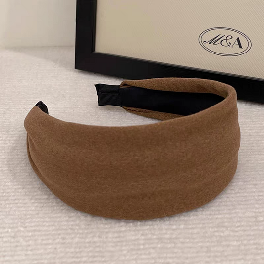 Women’s Knitted Wide Headband 2025 New Style – Simple Chic High Crown Hairband, Daily Wear & Wash Face Headpiece