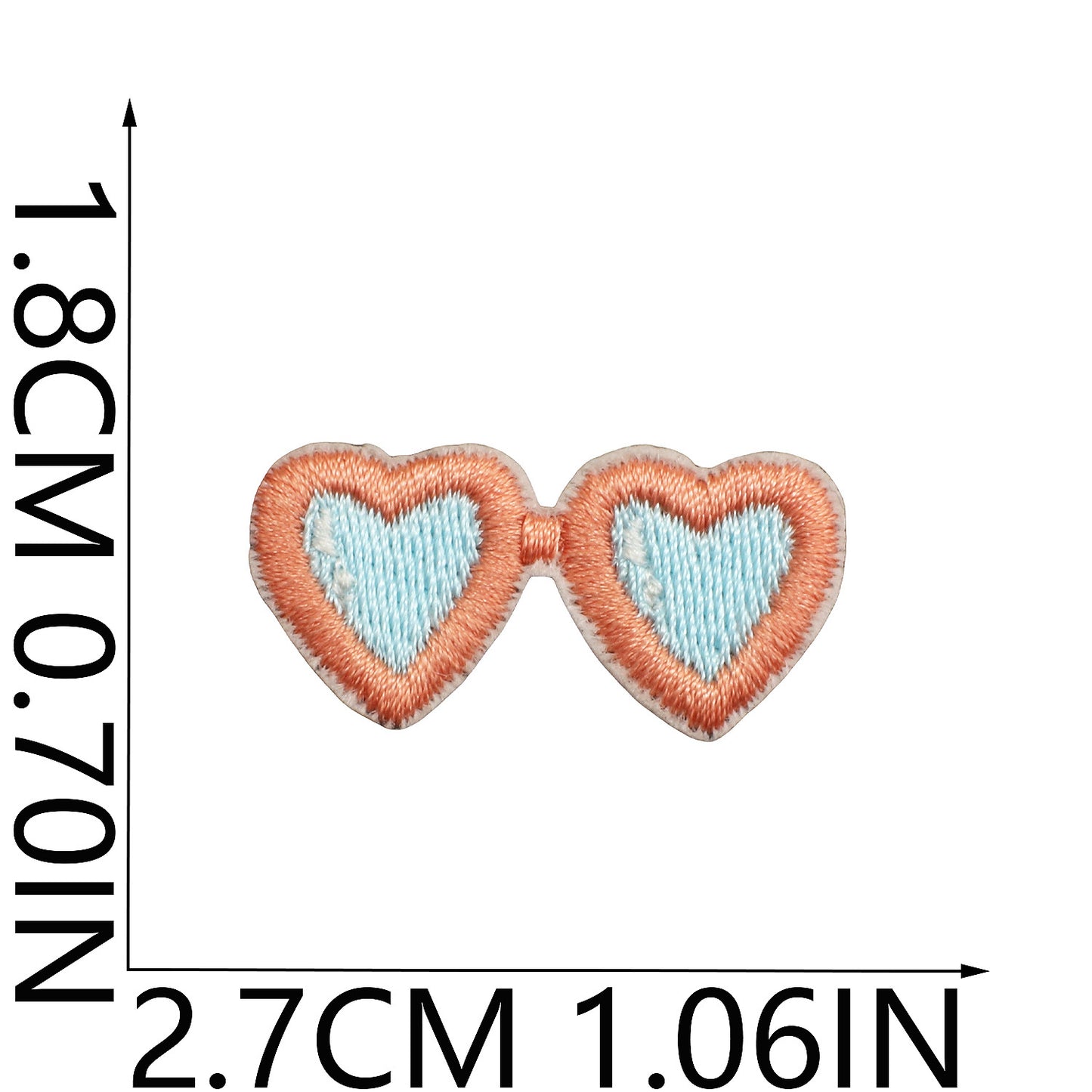 64pcs Korean INS-Style Embroidered Patch | Iron-on Patch for DIY Clothing & Bags | Minimal Aesthetic Handmade Decoration