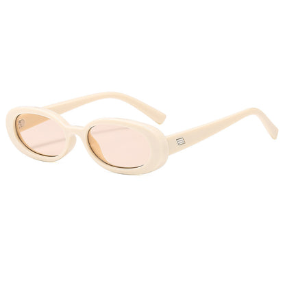 Retro Oval Small Frame Sunglasses – Vintage Chic UV400 Sun Protection Eyewear for Women & Men
