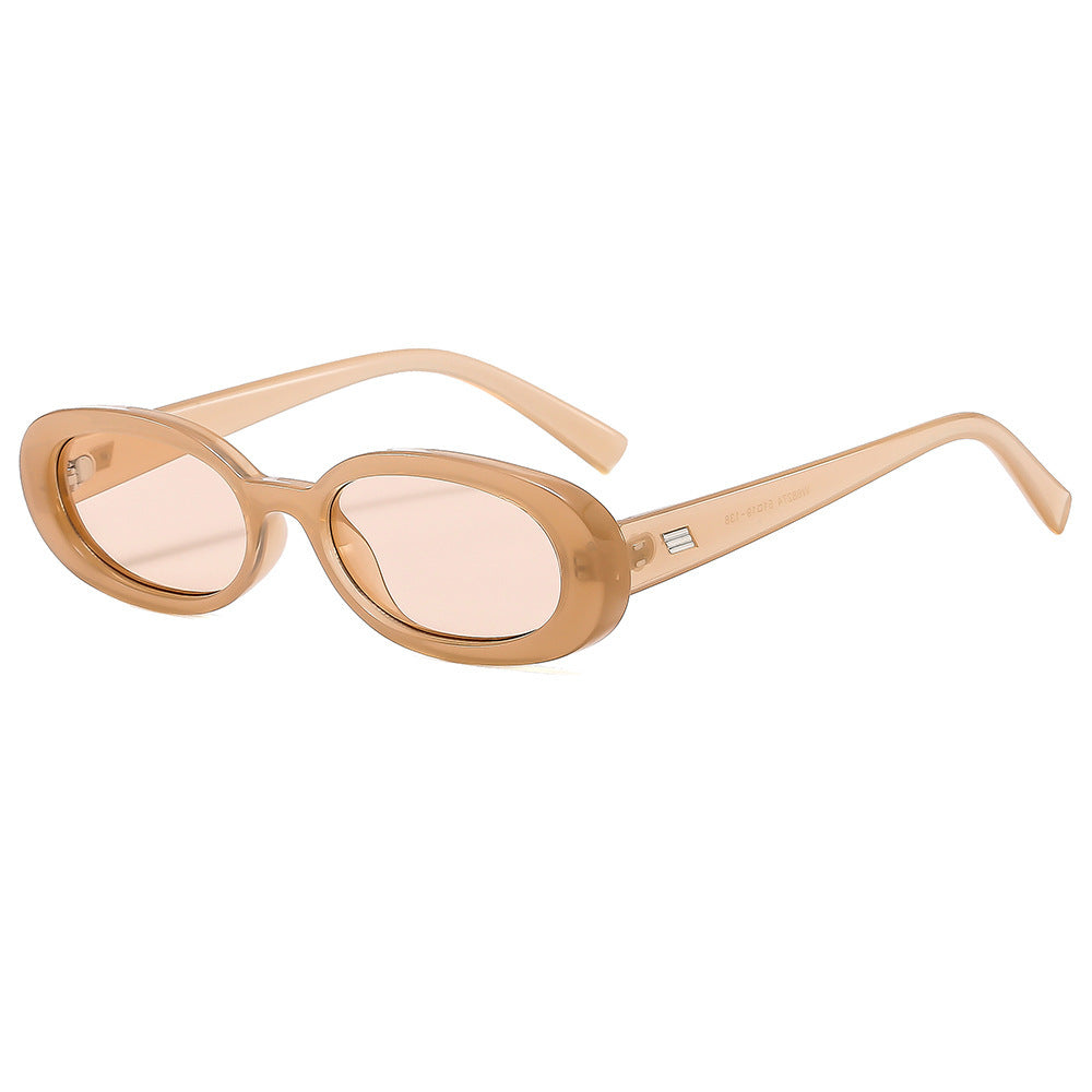 Retro Oval Small Frame Sunglasses – Vintage Chic UV400 Sun Protection Eyewear for Women & Men