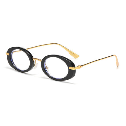 Fashion Oval Frame Sunglasses for Women – Retro European Style UV Protection Shades, Trendy Personality Vintage Sun Glasses