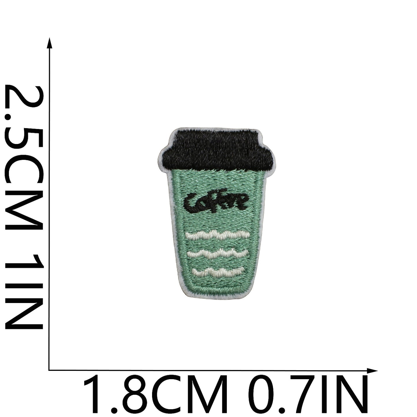 64pcs Korean INS-Style Embroidered Patch | Iron-on Patch for DIY Clothing & Bags | Minimal Aesthetic Handmade Decoration