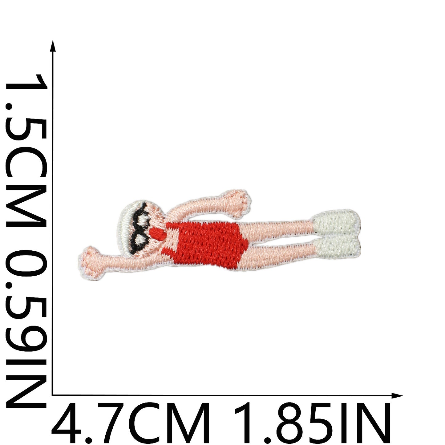 64pcs Korean INS-Style Embroidered Patch | Iron-on Patch for DIY Clothing & Bags | Minimal Aesthetic Handmade Decoration