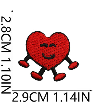 64pcs Korean INS-Style Embroidered Patch | Iron-on Patch for DIY Clothing & Bags | Minimal Aesthetic Handmade Decoration