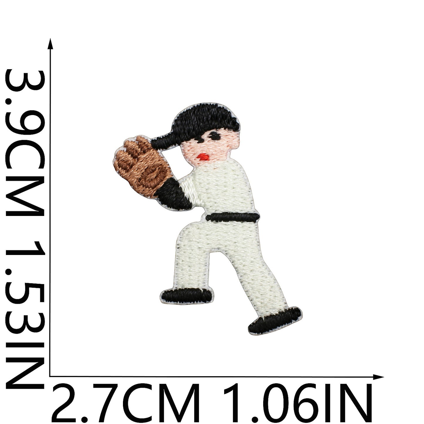 64pcs Korean INS-Style Embroidered Patch | Iron-on Patch for DIY Clothing & Bags | Minimal Aesthetic Handmade Decoration