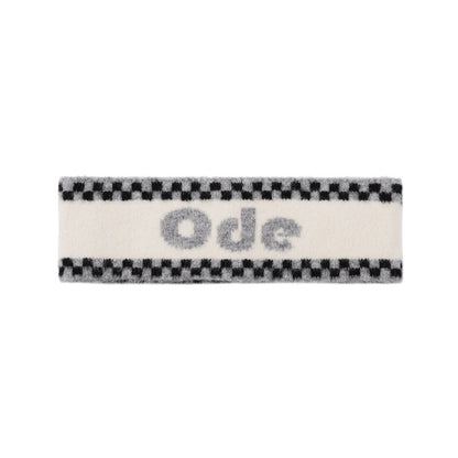 Checkered Winter Headband for Men & Women – Trendy Knit Ear Warmer, High Elastic Fleece-Lined Sports Headband for Outdoor, Cycling, Street Dance & Cold Weather