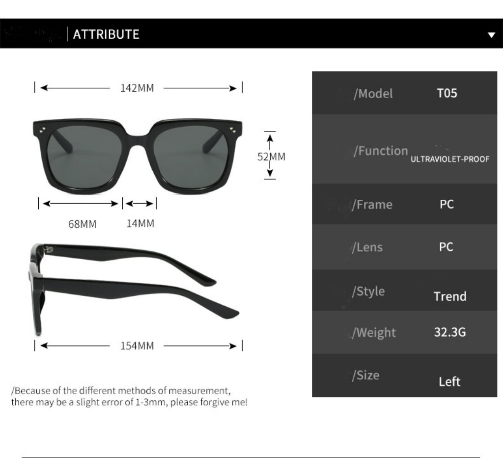 Women’s Fashion Square Sunglasses 2025 – Celebrity Style Streetwear Shades with Double Heart Detail, Retro Trendy UV Protection Eyewear