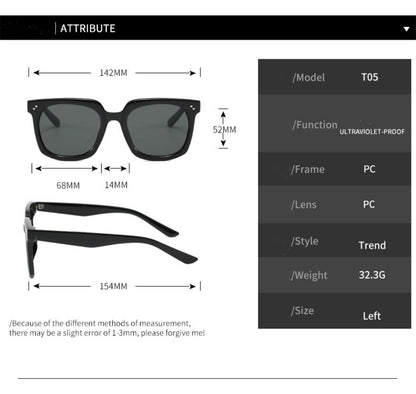 Women’s Fashion Square Sunglasses 2025 – Celebrity Style Streetwear Shades with Double Heart Detail, Retro Trendy UV Protection Eyewear