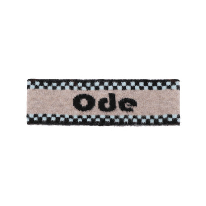 Checkered Winter Headband for Men & Women – Trendy Knit Ear Warmer, High Elastic Fleece-Lined Sports Headband for Outdoor, Cycling, Street Dance & Cold Weather