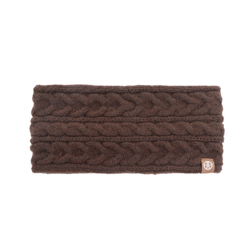 Winter Knit Ear Warmer Headband – Wide Thickened Cable Knit Headband for Men and Women, Warm Outdoor Sports Cycling Ear Protection