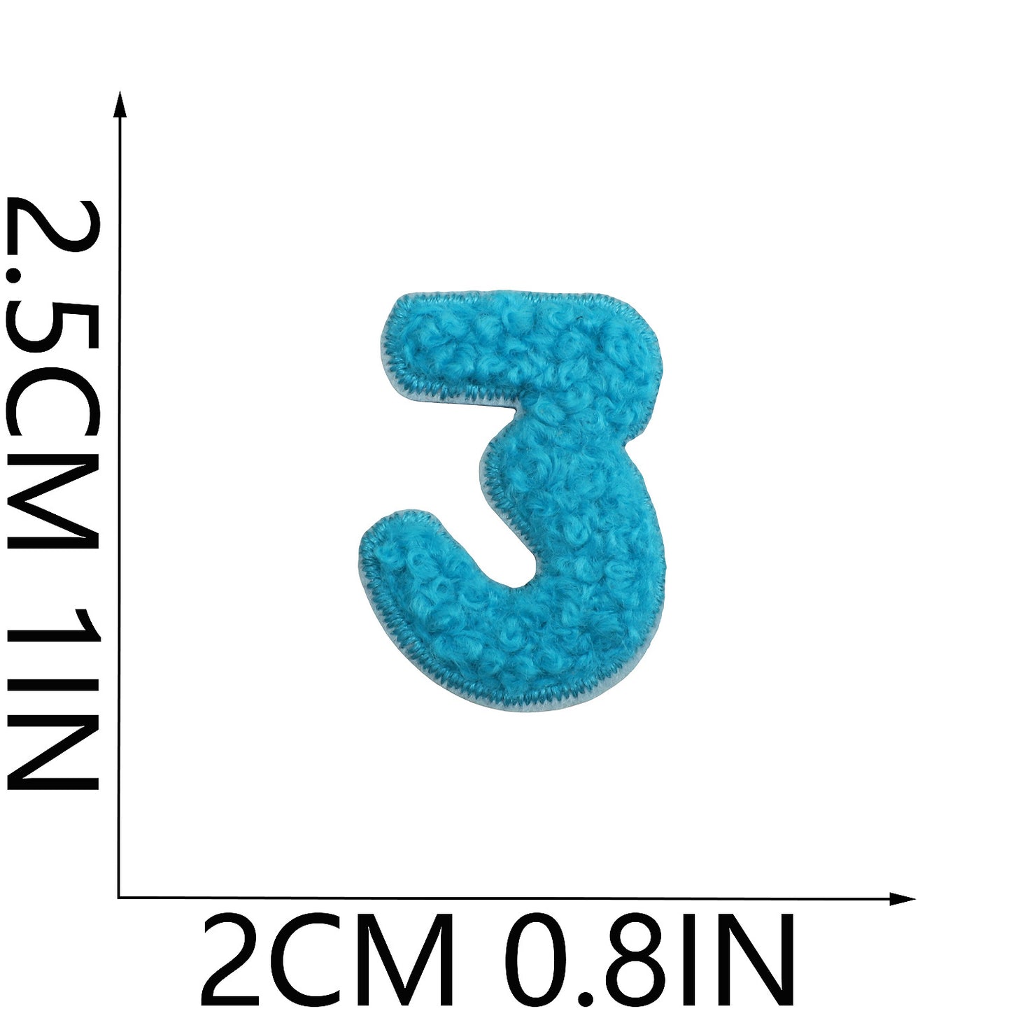 Alphabet & Number Embroidered Patches | A–Z 0–9 Iron-on DIY Letters | Embroidery Appliqué for Clothes & Bags