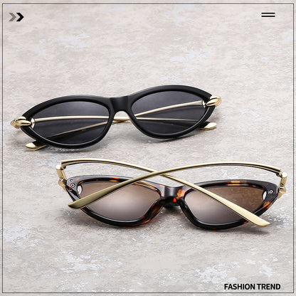 Cat Eye Sunglasses for Women – New Knot Rope Metal Temple Design, Stylish Vintage Shades with UV400 Protection