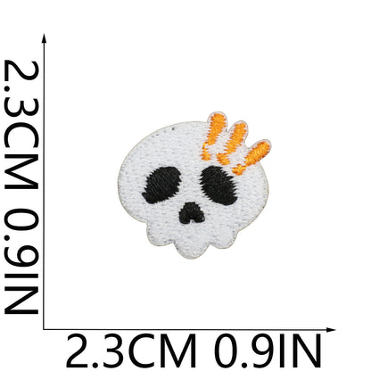 64pcs Korean INS-Style Embroidered Patch | Iron-on Patch for DIY Clothing & Bags | Minimal Aesthetic Handmade Decoration