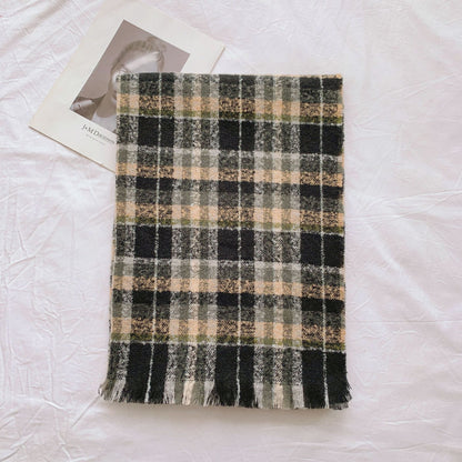 Winter Warm Shawl Scarf for Women | Faux Cashmere Oversized Wrap with Tassels | Thick Soft Printed Pashmina for Autumn & Winter