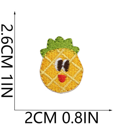 64pcs Korean INS-Style Embroidered Patch | Iron-on Patch for DIY Clothing & Bags | Minimal Aesthetic Handmade Decoration