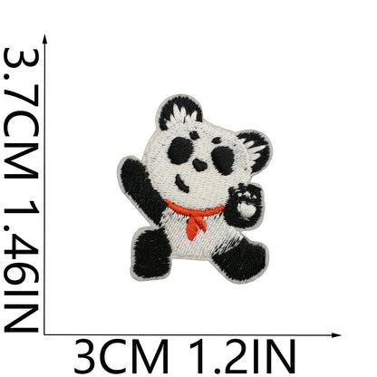 64pcs Korean INS-Style Embroidered Patch | Iron-on Patch for DIY Clothing & Bags | Minimal Aesthetic Handmade Decoration