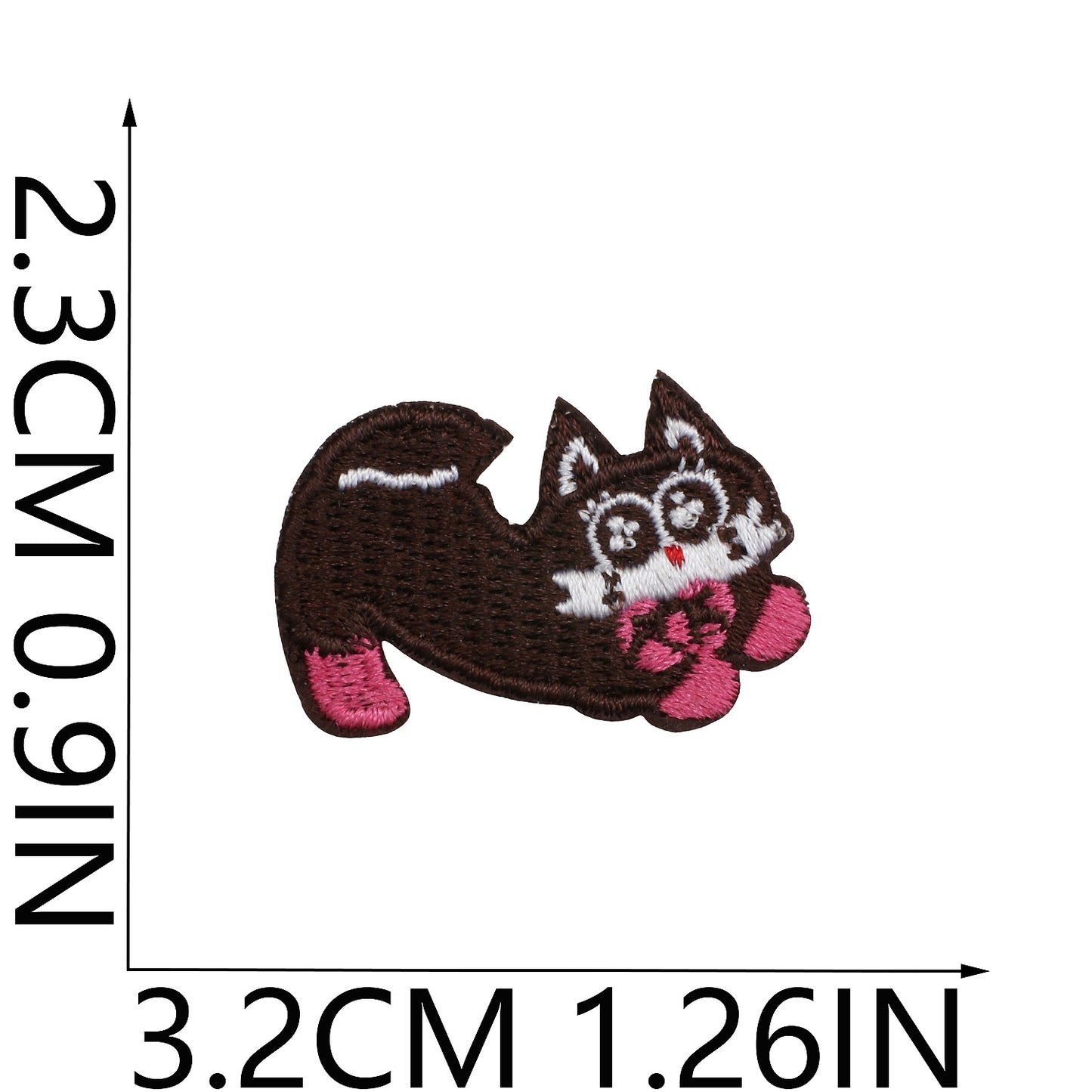 64pcs Korean INS-Style Embroidered Patch | Iron-on Patch for DIY Clothing & Bags | Minimal Aesthetic Handmade Decoration