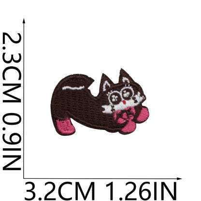 64pcs Korean INS-Style Embroidered Patch | Iron-on Patch for DIY Clothing & Bags | Minimal Aesthetic Handmade Decoration