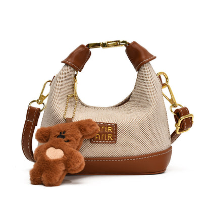 Mini Leopard Print Handbag | Fashion Half Moon Crossbody Bag | Trendy Shoulder Bag for Women Autumn Winter