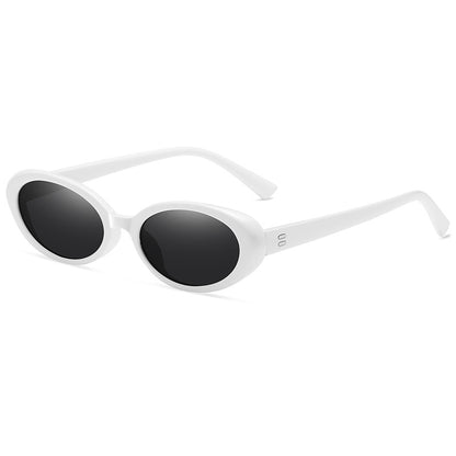 Trending Oval Sunglasses – Retro Hip Hop Small Frame Shades, UV Protection Street Style Sunglasses for Men and Women, Blogger-Inspired Fashion Eyewear