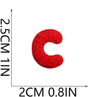 Alphabet & Number Embroidered Patches | A–Z 0–9 Iron-on DIY Letters | Embroidery Appliqué for Clothes & Bags