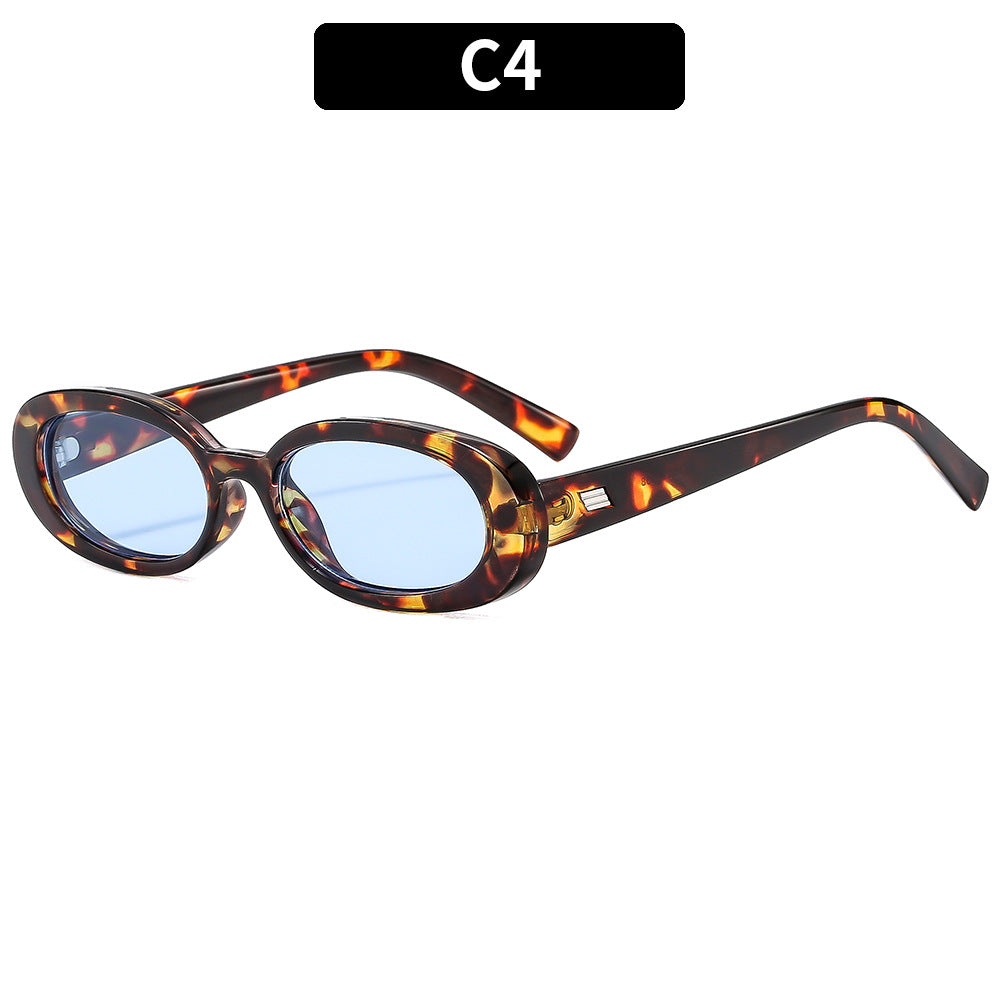 Retro Oval Small Frame Sunglasses – Vintage Chic UV400 Sun Protection Eyewear for Women & Men