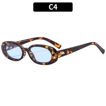 Retro Oval Small Frame Sunglasses – Vintage Chic UV400 Sun Protection Eyewear for Women & Men
