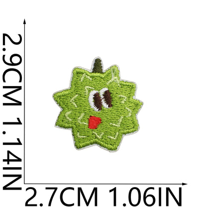 64pcs Korean INS-Style Embroidered Patch | Iron-on Patch for DIY Clothing & Bags | Minimal Aesthetic Handmade Decoration