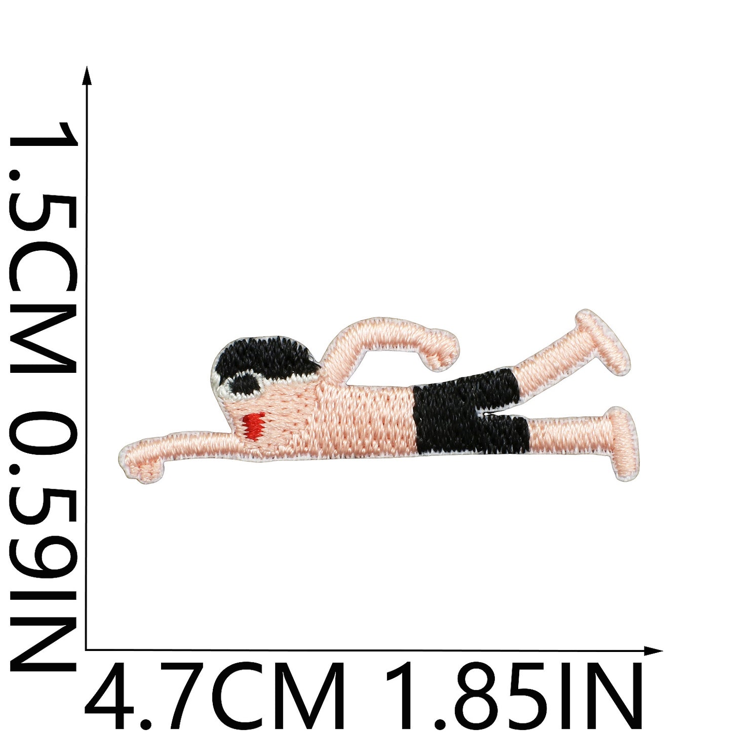 64pcs Korean INS-Style Embroidered Patch | Iron-on Patch for DIY Clothing & Bags | Minimal Aesthetic Handmade Decoration