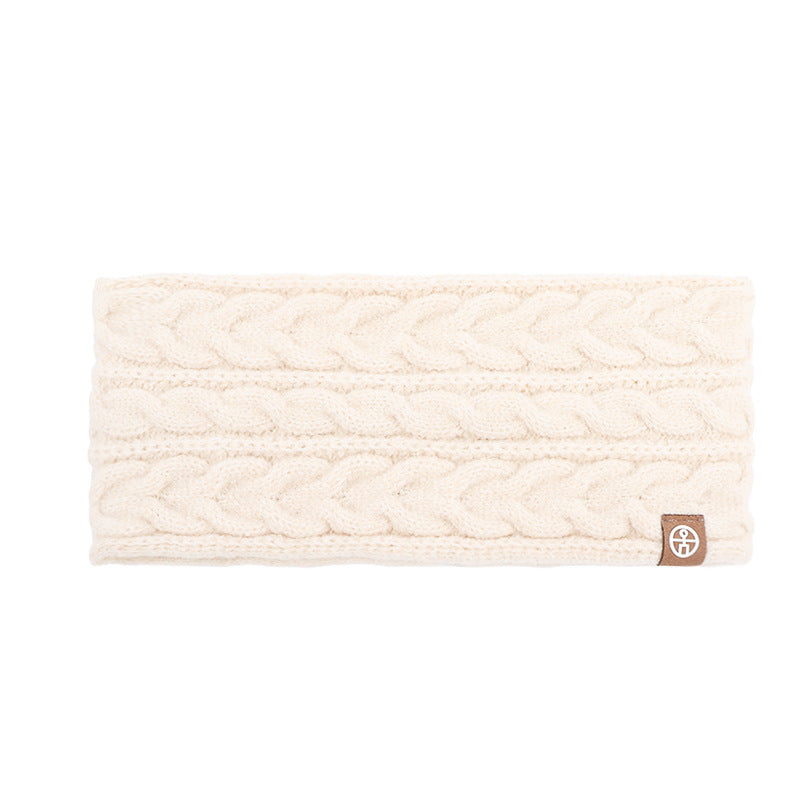 Winter Knit Ear Warmer Headband – Wide Thickened Cable Knit Headband for Men and Women, Warm Outdoor Sports Cycling Ear Protection