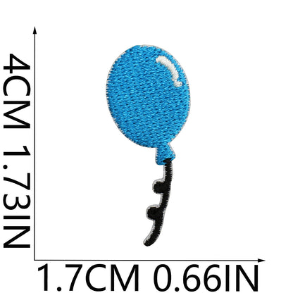 64pcs Korean INS-Style Embroidered Patch | Iron-on Patch for DIY Clothing & Bags | Minimal Aesthetic Handmade Decoration