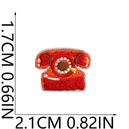 64pcs Korean INS-Style Embroidered Patch | Iron-on Patch for DIY Clothing & Bags | Minimal Aesthetic Handmade Decoration